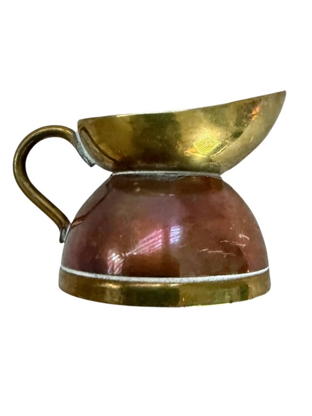 SX PRODUCTS EW Antique Miniature Pitcher Urn Brass Copper Made In England